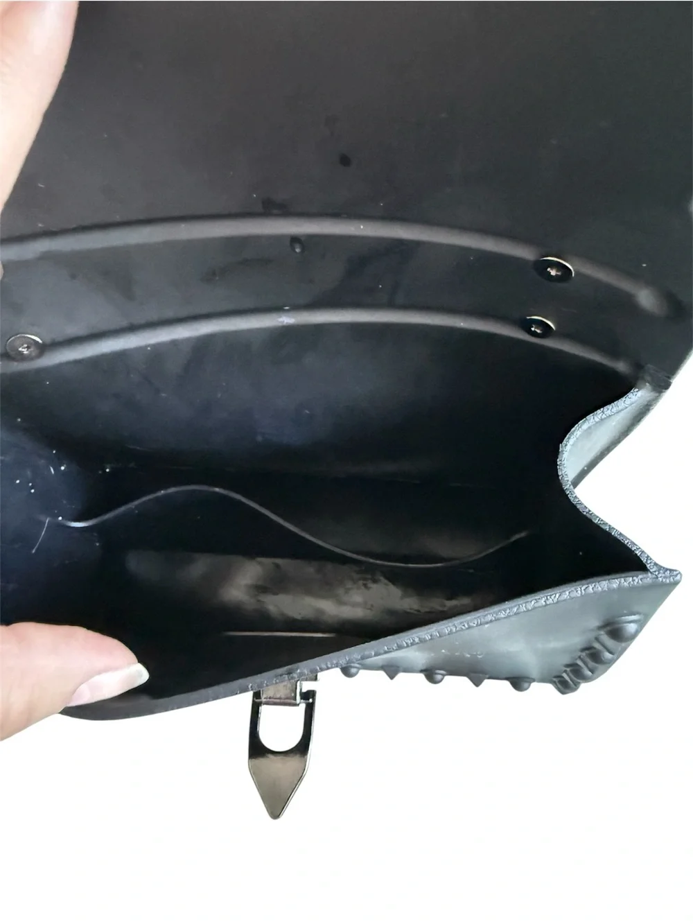 Sheree Elizabeth Black Jelly Studded Bag